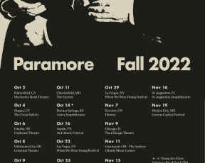 Paramore anuncia nova turnê na América do Norte